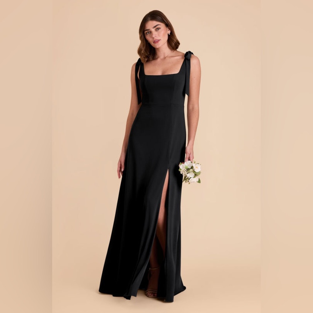 Birdy Grey Alex Convertible Crepe Bridesmaid Dress Black Size XL NWT